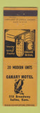 Matchbook Cover - Canary Motel Salina KS