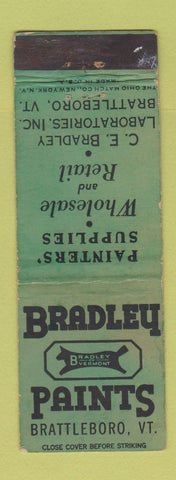 Matchbook Cover - Bradley Paints Brattleboro VT WEAR