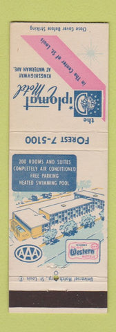 Matchbook Cover - Diplomat Motel St Louis MO Best Western