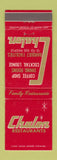 Matchbook Cover - Chalon Restaurant Los Angeles Pasadena CA RED WEAR