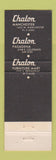 Matchbook Cover - Chalon Restaurant Los Angeles Pasadena CA RED WEAR