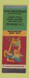 Matchbook Cover - JD Croisdale Superior Match Austin TX pinup