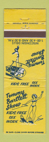 Matchbook Cover - Tommy Bartlett Show Wisconsin Dells WI girlie WEAR