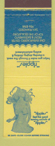 Matchbook Cover - Ripples San Francisco CA girlie