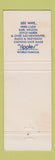 Matchbook Cover - Ripples San Francisco CA girlie