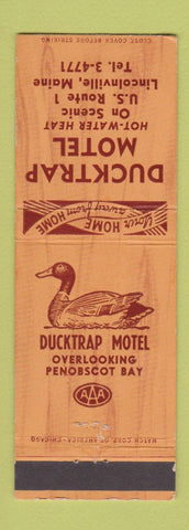 Matchbook Cover - Ducktrap Motel Lincolnville ME