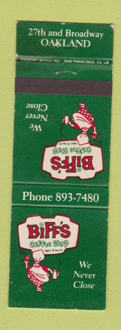 Matchbook Cover - Biff's Coffee Shop Oakland CA
