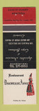 Matchbook Cover - Restaurant Duchesse Anne girlie Montreal QC