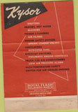Matchbook Cover - Kysor Heater Co Cadillac MI 40 Strike