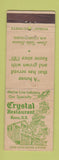 Matchbook Cover - Crystal Restaurant Keene NH WEAR DD Bean