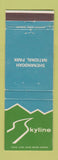 Matchbook Cover - Skyline Shenandoah National Park Luray VA WEAR