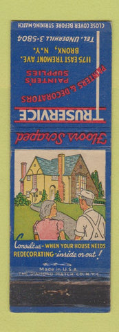 Matchbook Cover - Truservice Painters Decorators Bronx NY