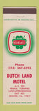 Matchbook Cover - Dutch Land Motel Denver PA