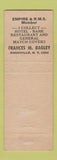 Matchbook Cover - Certified Oats Wheat Seeds Rushville NY