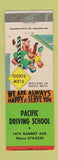 Matchbook Cover - Pacific Driving School Merced? CA