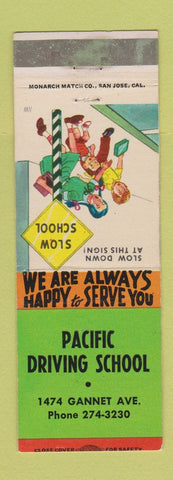 Matchbook Cover - Pacific Driving School Merced? CA