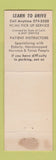 Matchbook Cover - Pacific Driving School Merced? CA