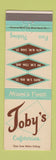 Matchbook Cover - Toby's Cafeterias Miami FL