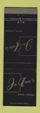 Matchbook Cover - Jo Ann's Detroit MI restaurant