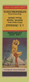 Matchbook Cover - JD Croisdale Superior Match Austin TX pinup
