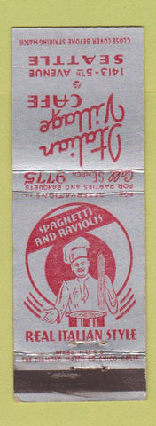 Matchbook Cover - Italian Village Cafe Seattle WA