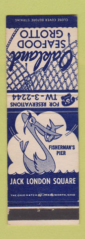 Matchbook Cover - Oakland Seafood Grotto CA
