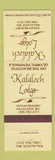 Matchbook Cover - Kalaloch Lodge WA
