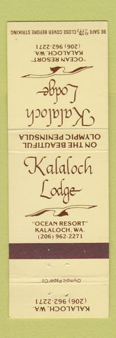 Matchbook Cover - Kalaloch Lodge WA