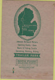 Matchbook Cover - Woodbeck Landing Resort Macclain MI boat motors 40 Strike