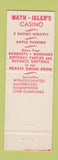 Matchbook Cover - Math Igler's Casino Chicago IL
