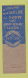 Matchbook Cover - Yellow Cab Taxi Portland OR