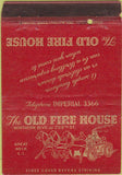 Matchbook Cover - Old Fire House Great Neck LI NY 40 Strike