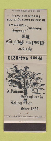 Matchbook Cover - Moselem Springs Inn PA