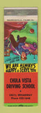 Matchbook Cover - Chula Vista Driving School CA WEAR
