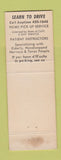 Matchbook Cover - Chula Vista Driving School CA WEAR