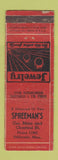 Matchbook Cover - Spreeman's Jewelry Stillwater MN ADVANCE WORN
