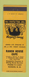 Matchbook Cover - Ranch House Cafe Vaughn NM