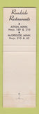 Matchbook Cover - Roadside Restaurants Aitkin McGregor MN