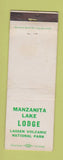 Matchbook Cover - Manzanita Lake Lodge CA EWAR