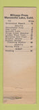 Matchbook Cover - Manzanita Lake Lodge CA EWAR