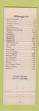 Matchbook Cover - Jackson Holiday Lodge Jackson CA WEAR