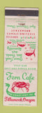 Matchbook Cover - Fern Cafe Tillamook OR WEAR