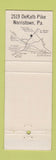 Matchbook Cover - Jefferson House Norristown PA DD Bean