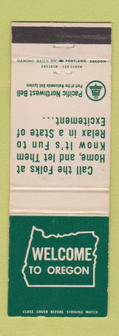 Matchbook Cover - Pacific Northwest Bell telephone OR Oregon