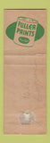 Matchbook Cover - WP Fuller Paints WEAR
