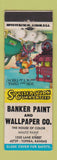 Matchbook Cover - Banker Paint Wallpaper Topeka KS Mautz Paint