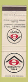 Matchbook Cover - Security Title Insurance Safeco