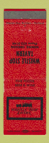 Matchbook Cover - Whistle Stop Tavern Wemme OR