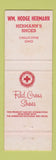 Matchbook Cover - Red Cross Shoes Hermann's Chillicothe OH