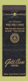 Matchbook Cover - Gold Cross Shoes Sauter's Anderson IN WEAR